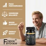 Maca Root Capsules - 750mg 60 Count Peruvian Men Women Supplement