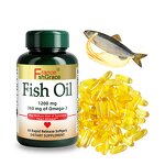 Fish Oil Softgels - 60 Count Non-GMO No Artificial Color Blood Health