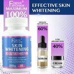 Skin Whitening Capsules - 60 Count Dark Spots Melasma Men Women Supplement
