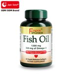 Fish Oil Softgels - 60 Count Non-GMO No Artificial Color Blood Health
