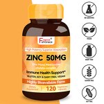 Zinc Capsules - Mono Methionine Chelate Immune Health 120 Count Adult