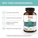 Ashwagandha Capsules - 60 Count Stress Energy Men Women Herbal Supplement
