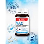 NAC Capsules - Organic 100 Count Free Radical Protection Men Women