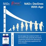 NAD Capsules - High Quality 120 Count Brain Function Men Women Supplement