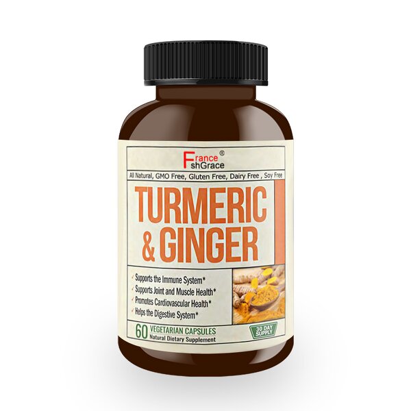 Turmeric Capsules - Organic 60 Count Digestive Health Men Women Plant Extract