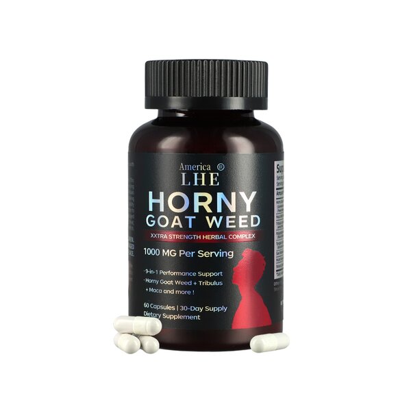 Horny Goat Weed Maca Capsules - Epimedium Men Women Performance Support