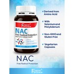 NAC Capsules - Organic 100 Count Free Radical Protection Men Women