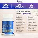 NAD+ Capsules - Resveratrol Berberine Hyaluronic Acid Biotin Collagen