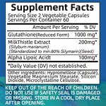 Skin Whitening Supplement - Alpha Lipoic Acid Milk Thistle 500mg Per Serving