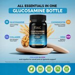 Glucosamine Chondroitin Capsules - 120 Count Joint Support Men Women