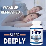 5-HTP Capsules - 120 Count Mood Sleep Support Immediate Benefits Adult