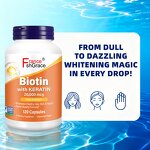 Biotin Keratin Capsules - Healthy Hair Skin Nails Support Supplement