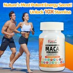 Ashwagandha Maca Capsules - 60 Count Mood Health Support Supplement