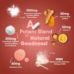 Glucosamine Chondroitin Capsules - Organic Plant Extract Joint Health Men Women