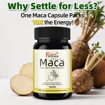 Maca Root Capsules - Stamina Libido Fertility Mood Energy Support