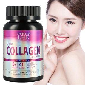 Collagen Tablets - Organic 250 Count Hair Nails Health Men Women Supplement