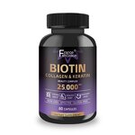 Biotin Collagen Capsules - 25000mcg Keratin Hyaluronic Acid Hair Growth Adult