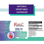 CoQ10 Supplement - Organic Extract Cellular Energy Brain Health Men Women