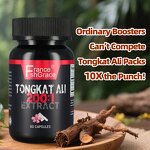 Tongkat Ali Capsules - 200:1 60 Count Men Energy Strength Performance
