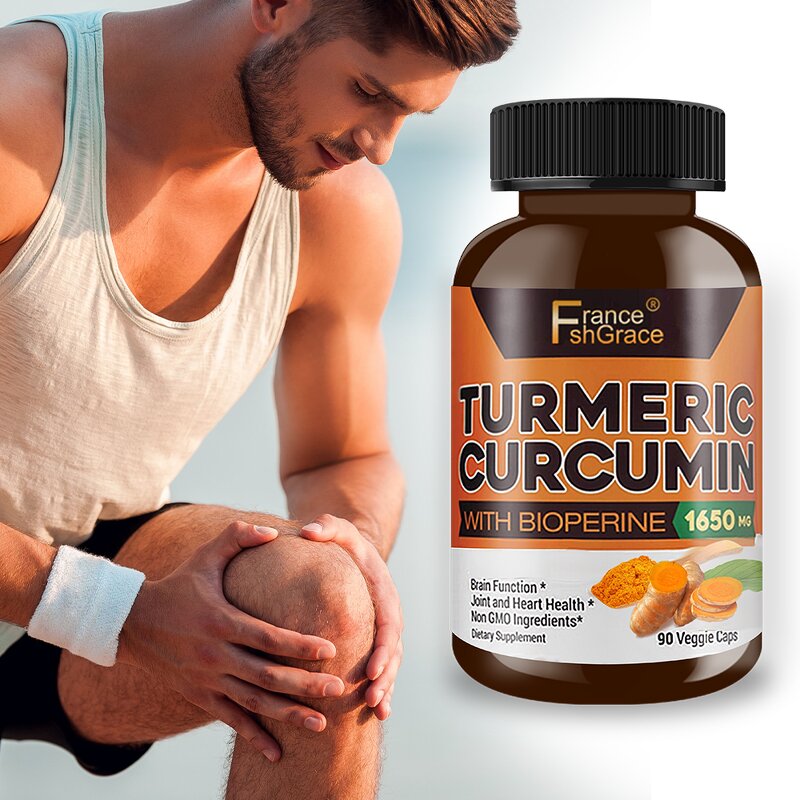 Turmeric Curcumin Capsules - Brain Joint Heart Health Standardized Extract