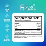 Omega 3 Fish Oil - 200mg EPA 440mg DHA 240 Softgels Adult Supplement