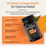 Turmeric Capsules - Organic 60 Count Joint Function Men Women Plant Extract