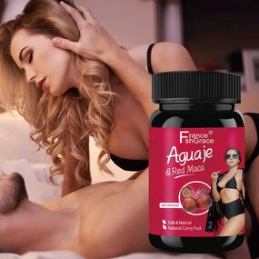 Red Maca Capsules - 100 Count Women Energy Butt Breast Enhancement