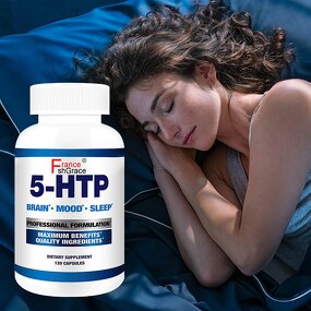 5-HTP Capsules - 120 Count Mood Sleep Support Immediate Benefits Adult
