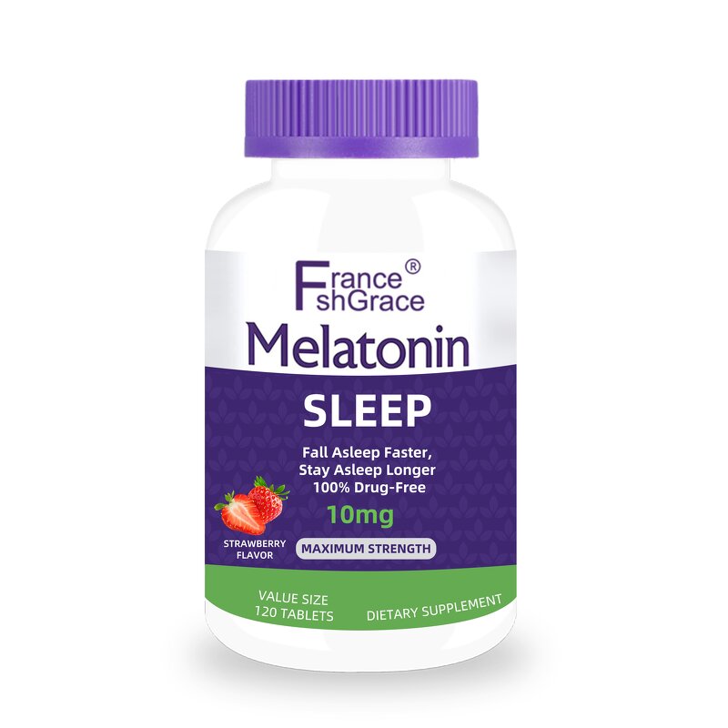 Melatonin Tablets - 10mg 120 Count Sleep Health Organic Plant Extract