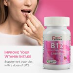 Vitamin B12 Tablets - Cherry Flavor Custom Logo Non-GMO Lab Tested Wholesale