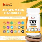Ashwagandha Maca Capsules - 60 Count Mood Health Support Supplement