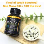 Maca Root Capsules - 750mg 30 Count Organic Peruvian Adult Supplement