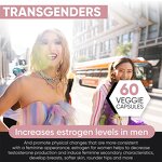 Breast Enhancement Pills - 60 Count Estrogen Supplement Men Women Bigger Boobs