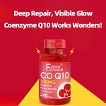 Coenzyme Q10 Softgels - 240 Count Heart Circulation Health Men Women