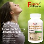 Ashwagandha Capsules - 300mg Sleep Stress Health Support Adult