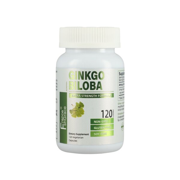 Ginkgo Biloba Capsules - Extra Strength Brain Function Memory Support Supplement