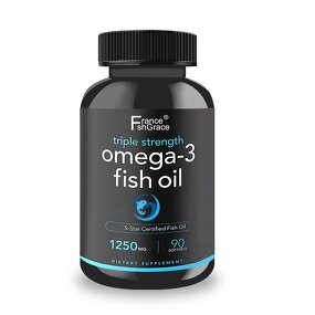 Omega 3 Fish Oil - 90 Softgels Brain Function Support Men Women