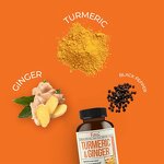 Turmeric Capsules - Organic 60 Count Digestive Health Men Women Plant Extract