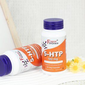 5-HTP Capsules - 100mg 60 Count Positive Mood Support Men Women