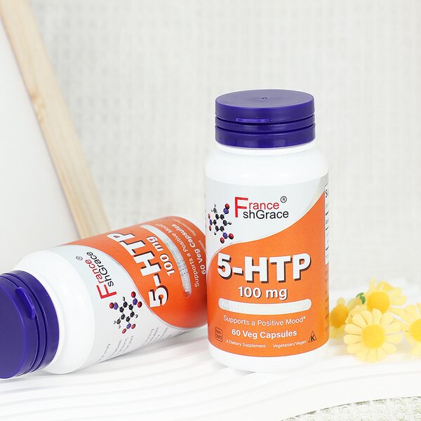 5-HTP Capsules - 100mg 60 Count Positive Mood Support Men Women