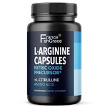 L-Arginine Capsules - 120 Count Energy Support Men Women Organic Extract