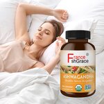 Ashwagandha Capsules - 90 Count Stress Energy Sleep Organic Supplement