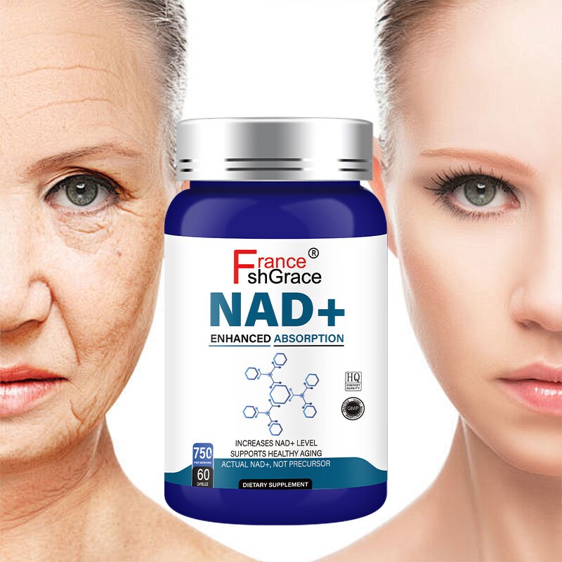 NAD Capsules - Organic 60 Count Anti Aging Supplement Men Women Plant Extract