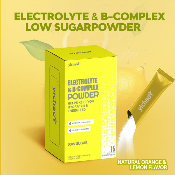 Electrolytes Powder Manufacturer - Low Sugar Hydration with B-Complex for Adults