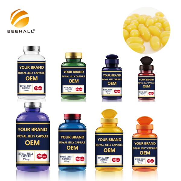 Royal Jelly Manufacturer Natural Organic Royal Jelly Soft Capsules Quality Assurance