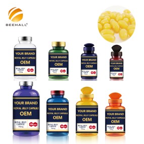 Health Products Exporter Organic Certified Royal Jelly Capsules Bulk Supply