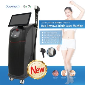 Desktop Hair Removal Factory - Bowket 2024 Latest Laser Diode 705 808 1064 for Black Skin