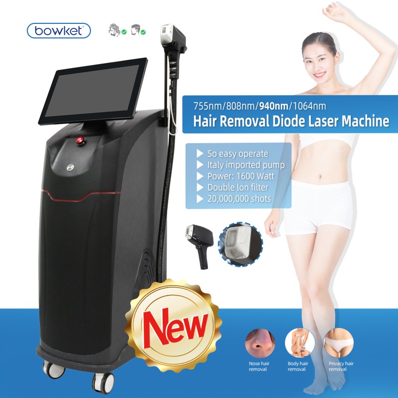 Desktop Hair Removal Factory - Bowket 2024 Latest Laser Diode 705 808 1064 for Black Skin