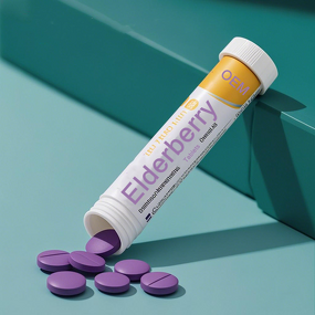 Elderberry Sambucus Tablets - Wholesale Vegan Vitamin C Immune Boost Chewable