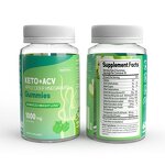 Keto ACV Gummies - Private Label Vegan Apple Cider Vinegar Bag Bottle Packaging